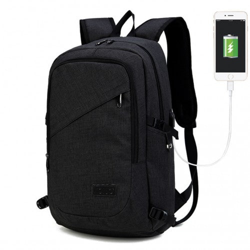 Kono Business Laptop Rucksack mit USB-Ladeanschluss